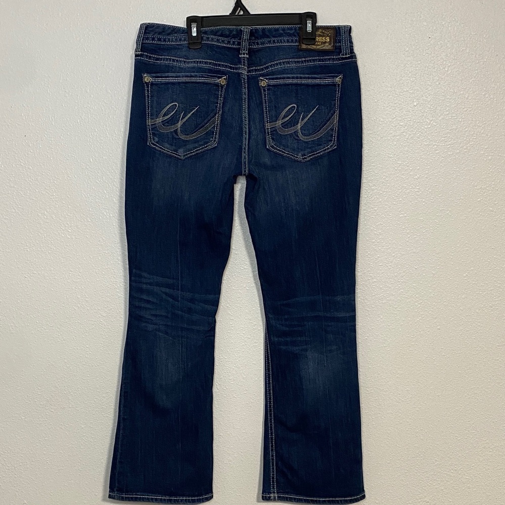 Express Women's Dark Blue Boot Cut Jeans - Picture 7 of 15